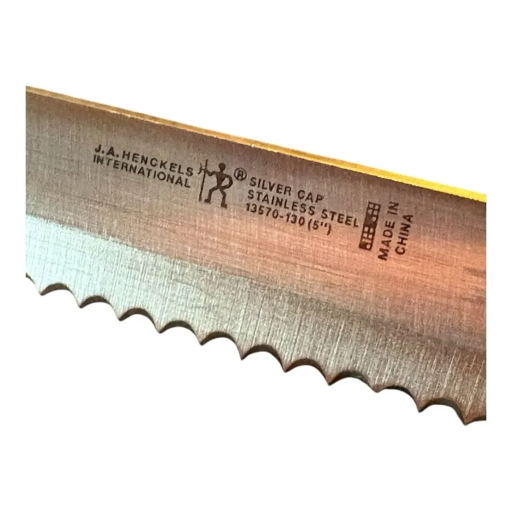 JA Henckels International Silver Cap Serrated Utility Knife 5” 13570-130